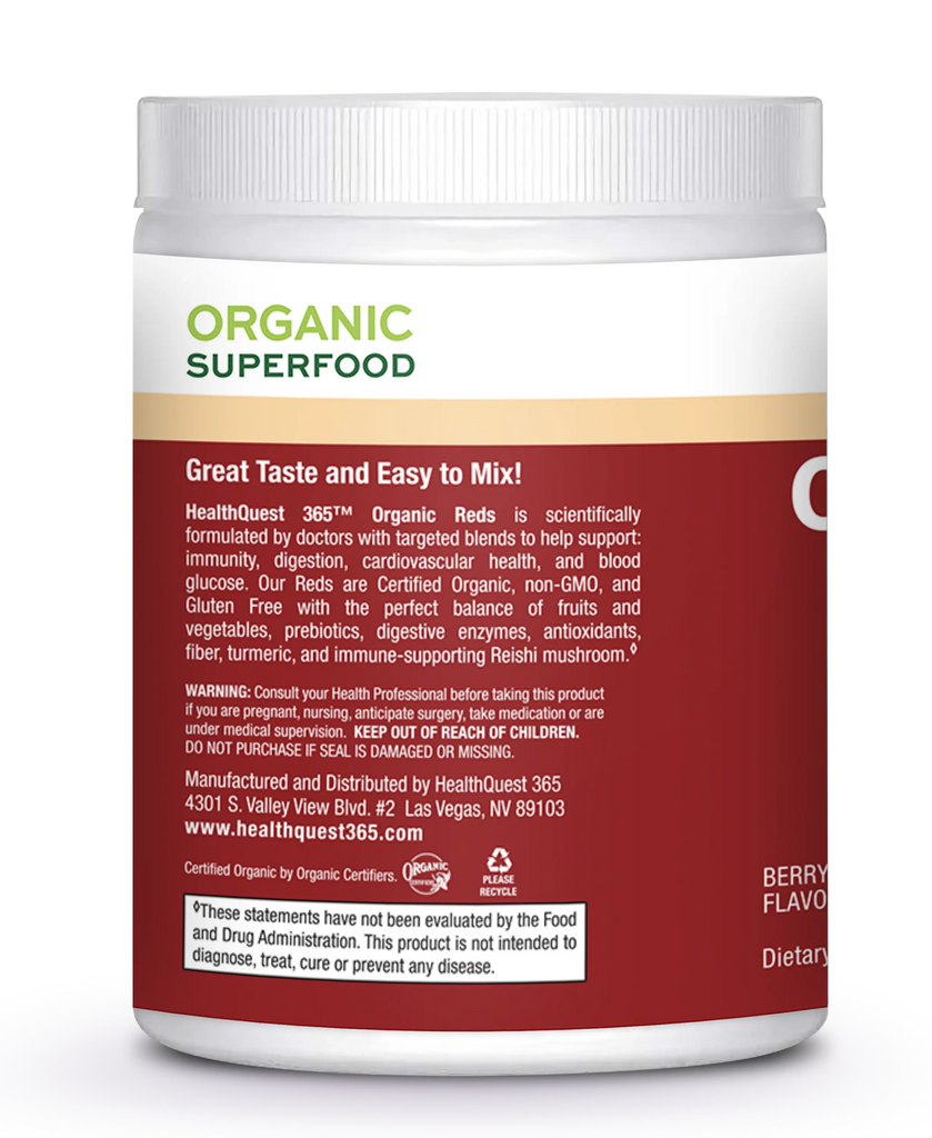 Organic Reds 365 - 3 Bottles healthquest365