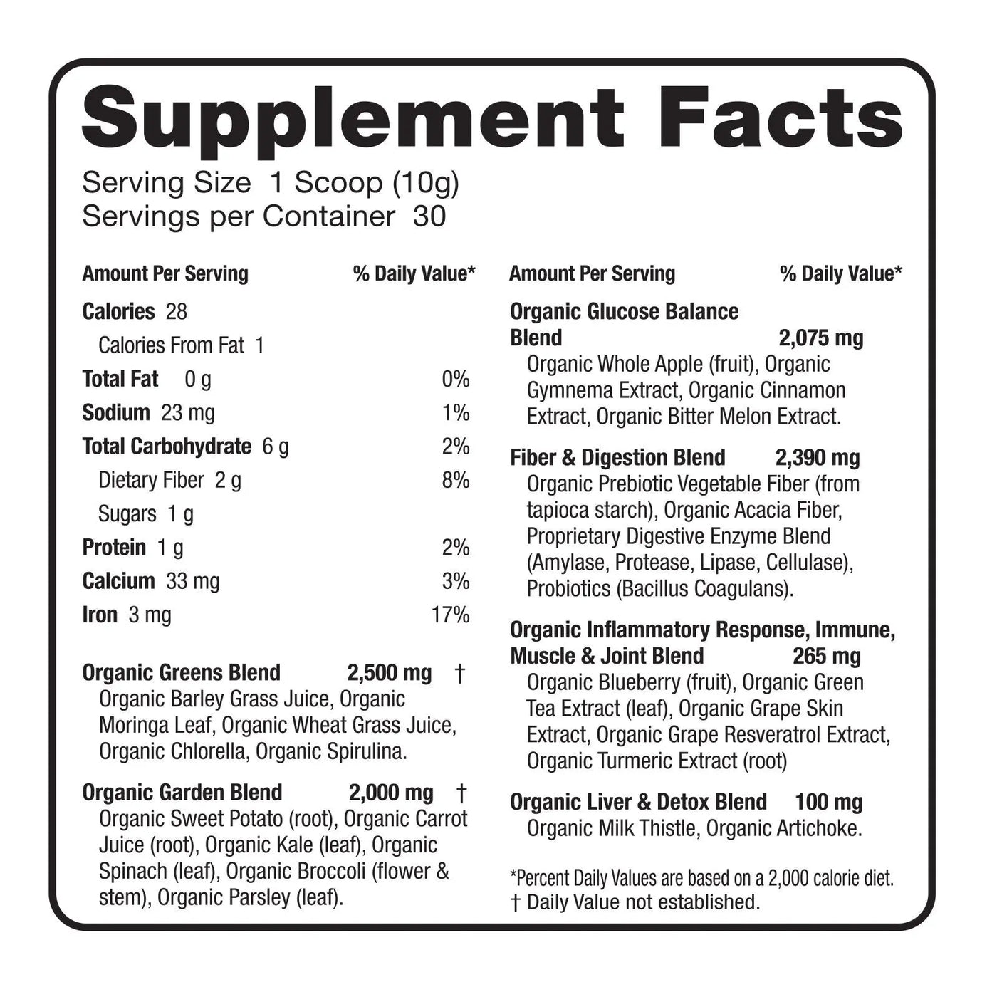 Organic Greens 365 - 6 Bottles  17.50% Off Auto renew healthquest365