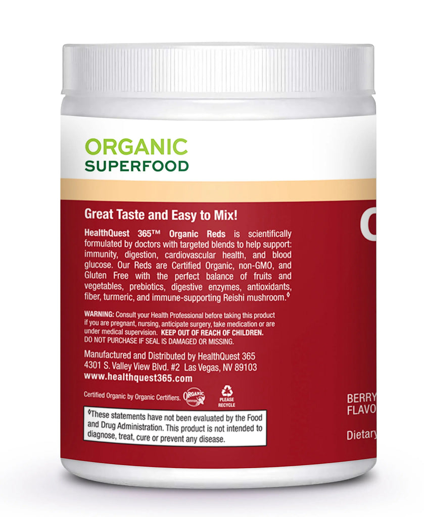 Organic Reds 365 - 6 Bottles healthquest365